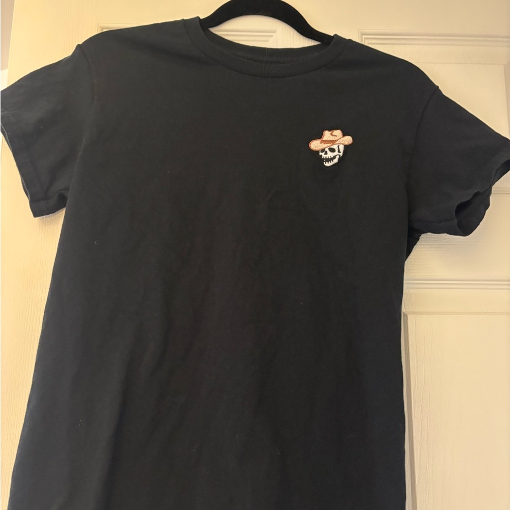 Riot Society Black Tee with Palm Tree Design